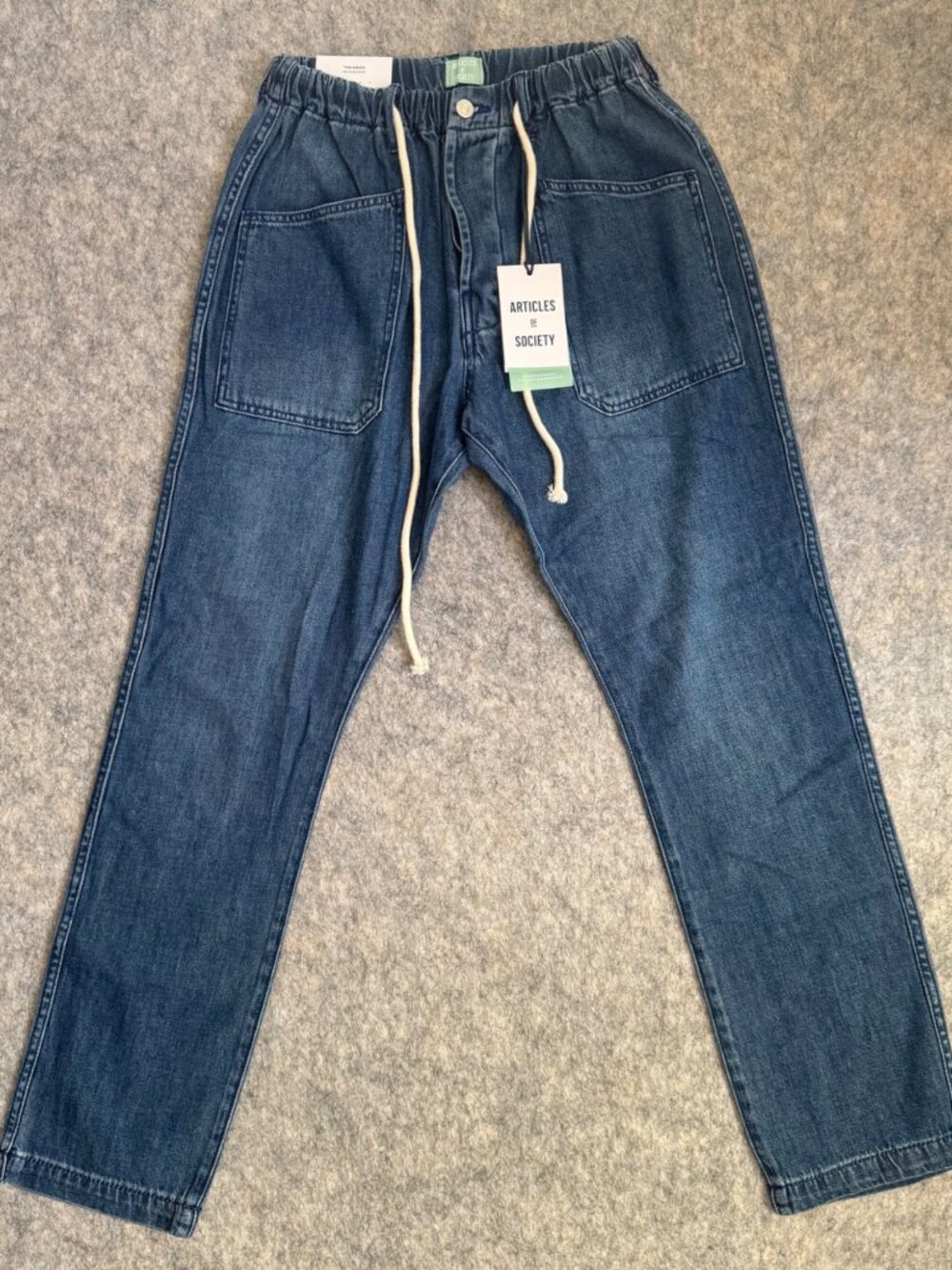Articles Of Society Womens Jeans The Gwen Sz S Button Fly Elastic Waist